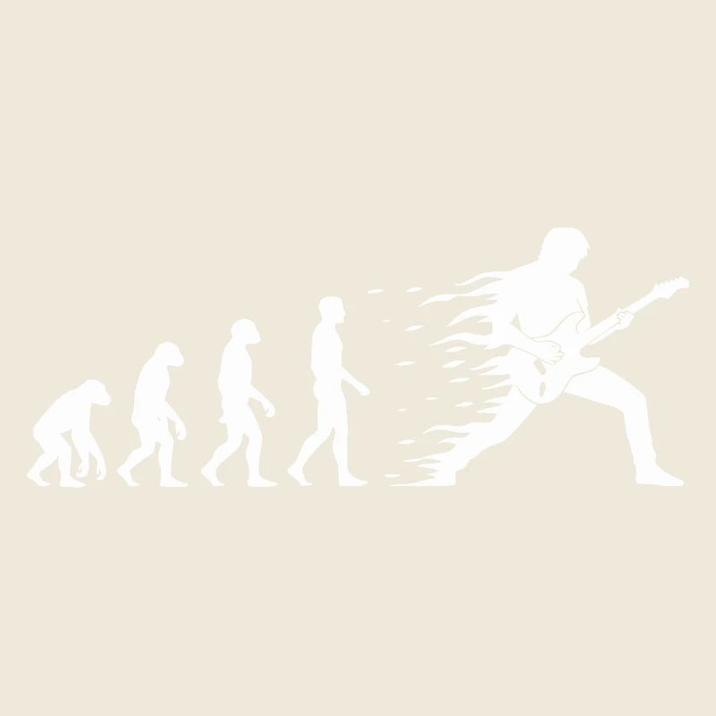 Evolution Gitarre Rock Musik T-Shirt Motiv