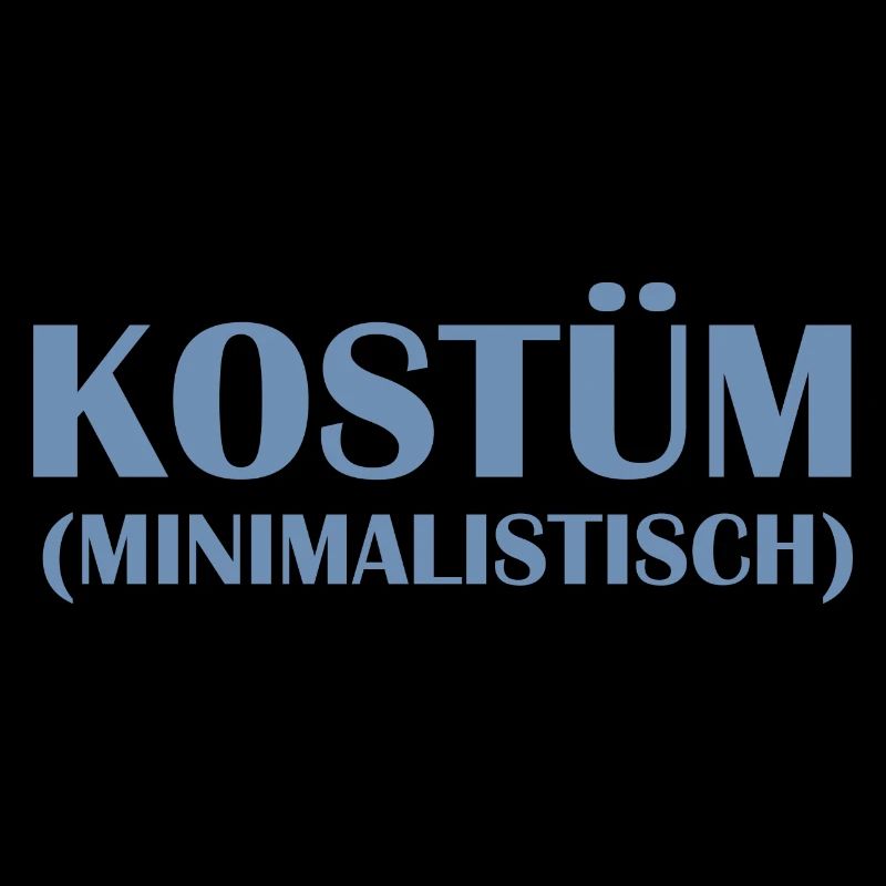 Minimalistisches Kostüm Karneval Fasching