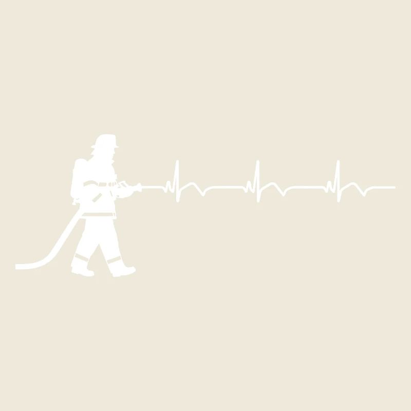 Firefighter Fire Brigade ECG Heartbeat