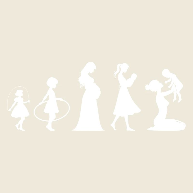 Evolution Mama Muttertag kind Familie