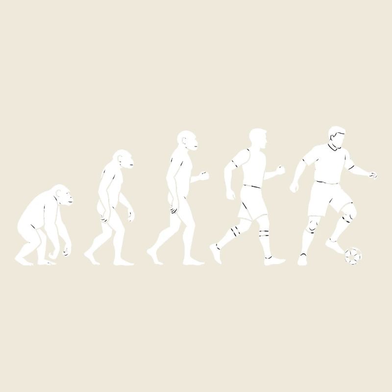 Evolution des Fußballspielers