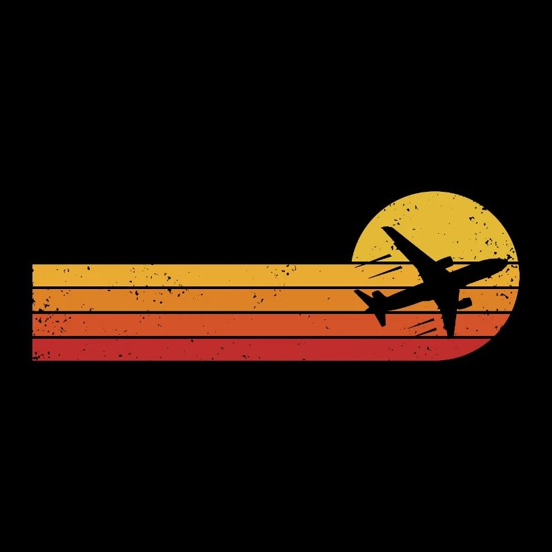 Flugzeug Pilot Retro Luftfahrt Flugverkehr Flieger