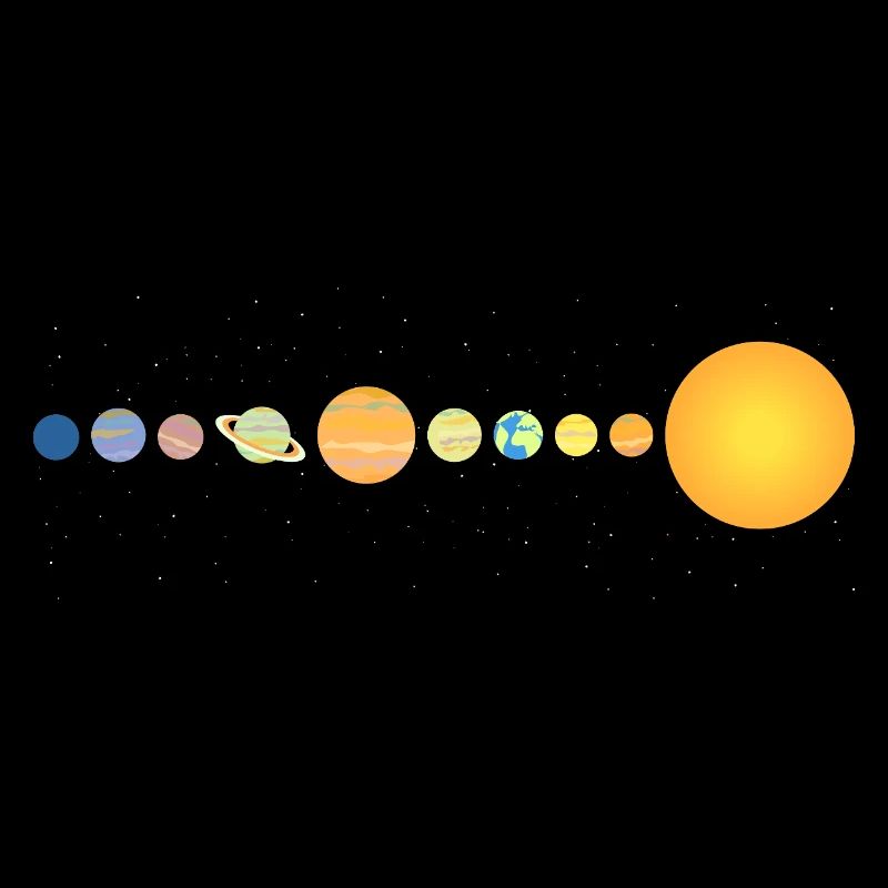 Solar System Planets Series Minimalist