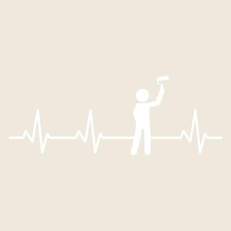 Painter Stick Figure Heartbeat