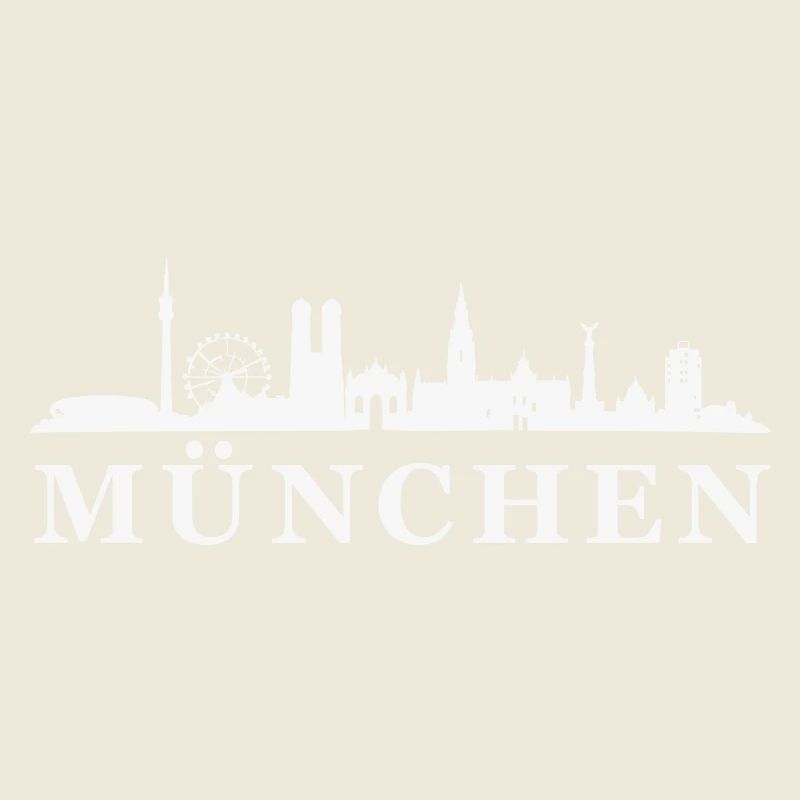 München Skyline Silhouette
