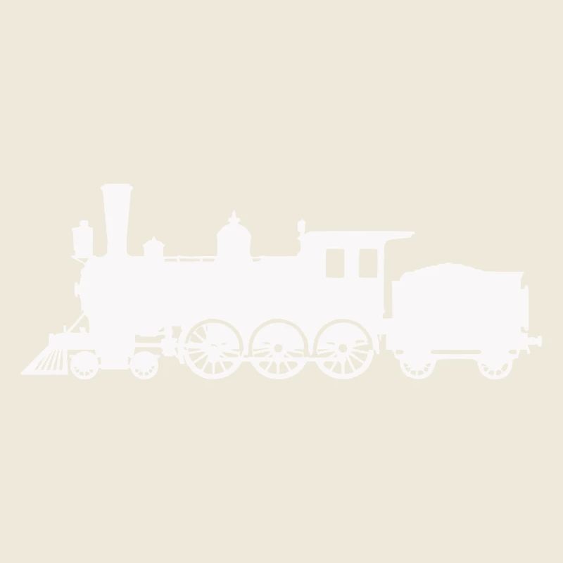 Steam locomotive silhouette