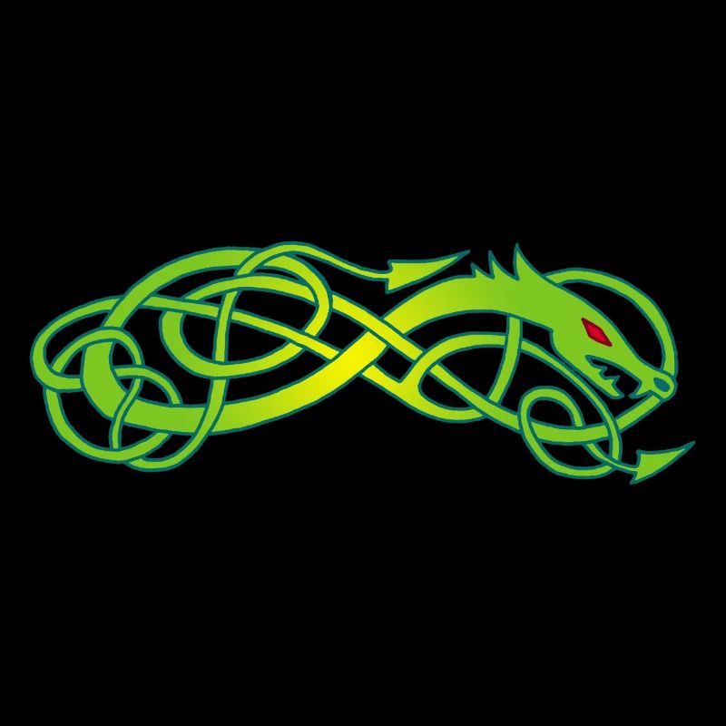 Serpent celte vert