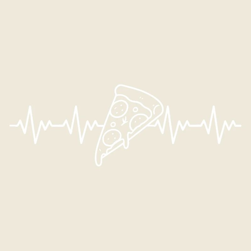 Pizza Slice Pizza Maker Pizza ECG Heartbeat