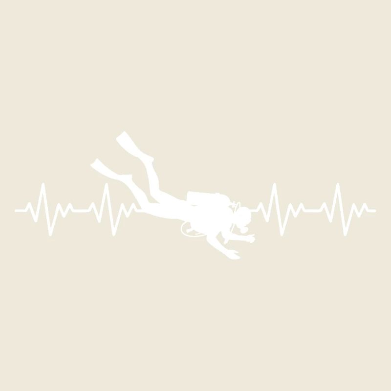 Diver Diver Diving ECG Heartbeat
