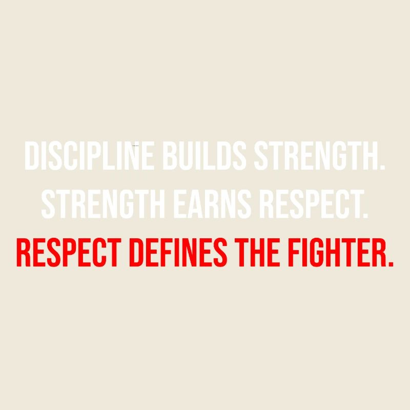 Fight Forge : Citation du combattant Discipline & Force