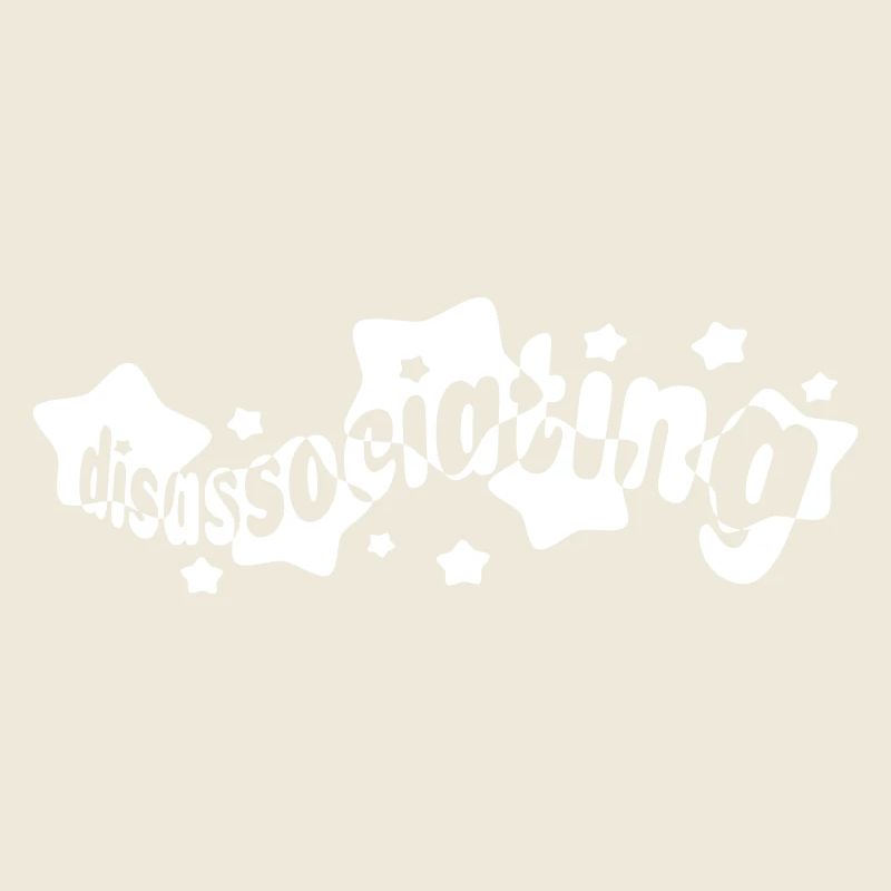 Disassociating Stars Typography (vector)