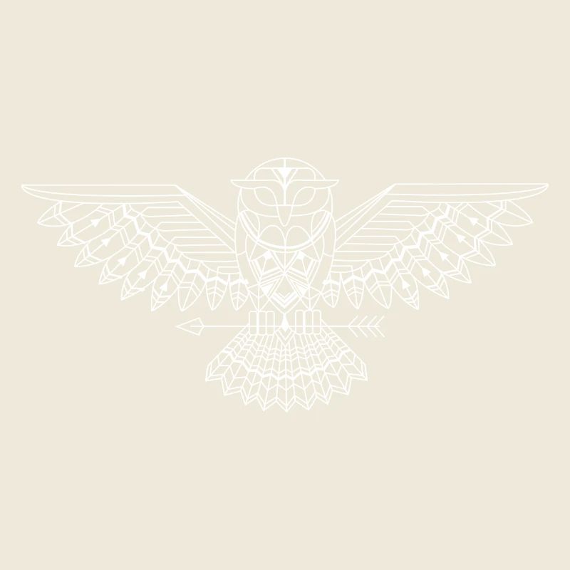 graphic owl white