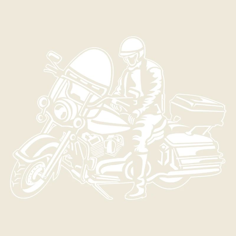 Chopper / Motorcycle 05_wei ß