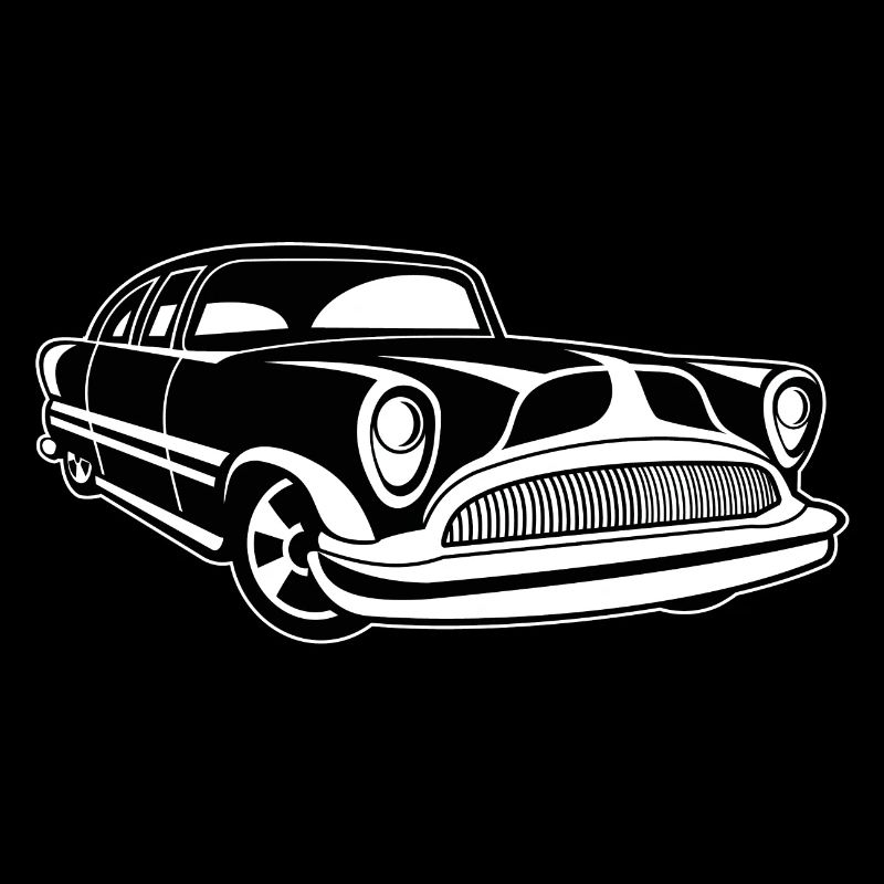 Lowrider / Oldtimer / Muscle Car 03_schwarz blanc