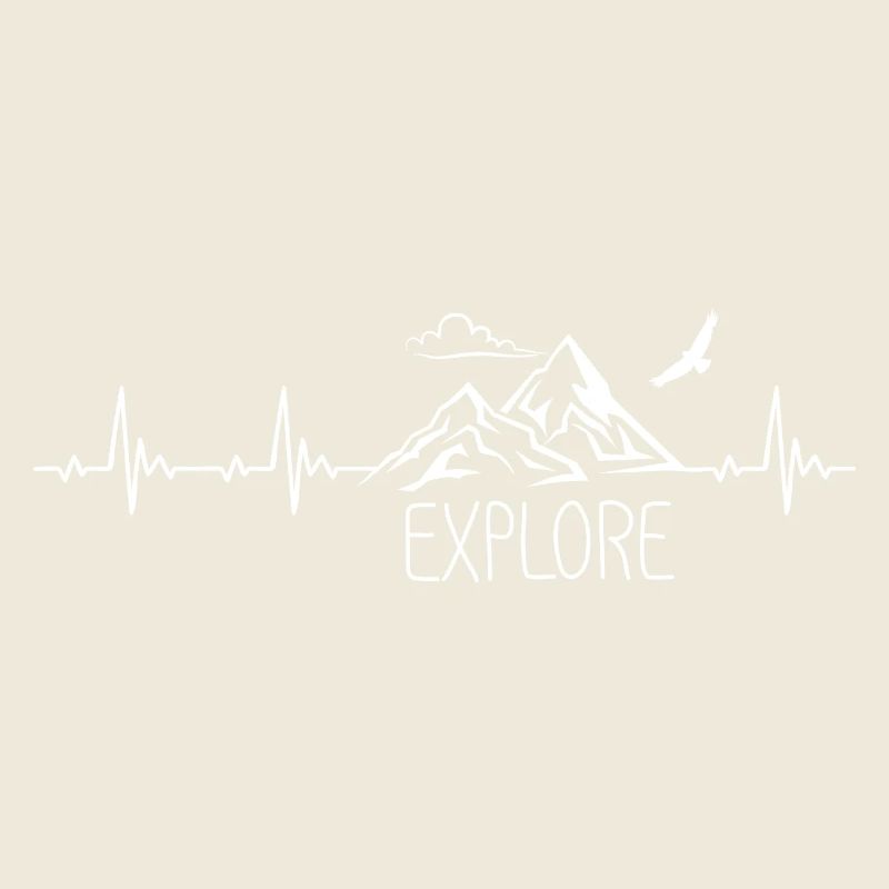 Explore Mountain Mountain Heartbeat Frequency Pulse ECG