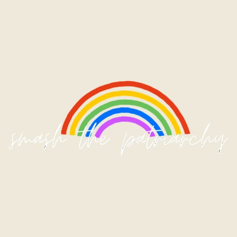🌈 Smash the Patriarchy – Feminist Rainbow Design