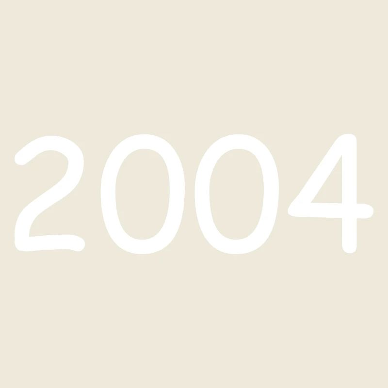 2004 20th birthday year white