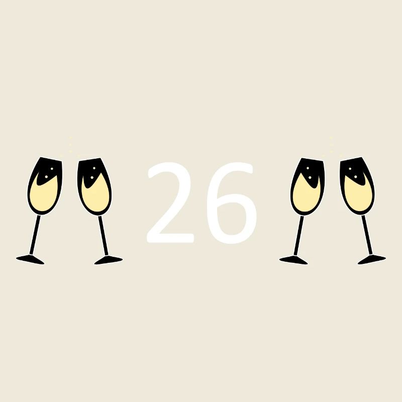 26e anniversaire 26 ans 26 ans numéro 26