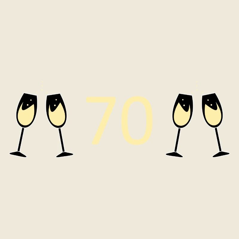70e anniversaire 70e anniversaire 70 numéro 70 blanc