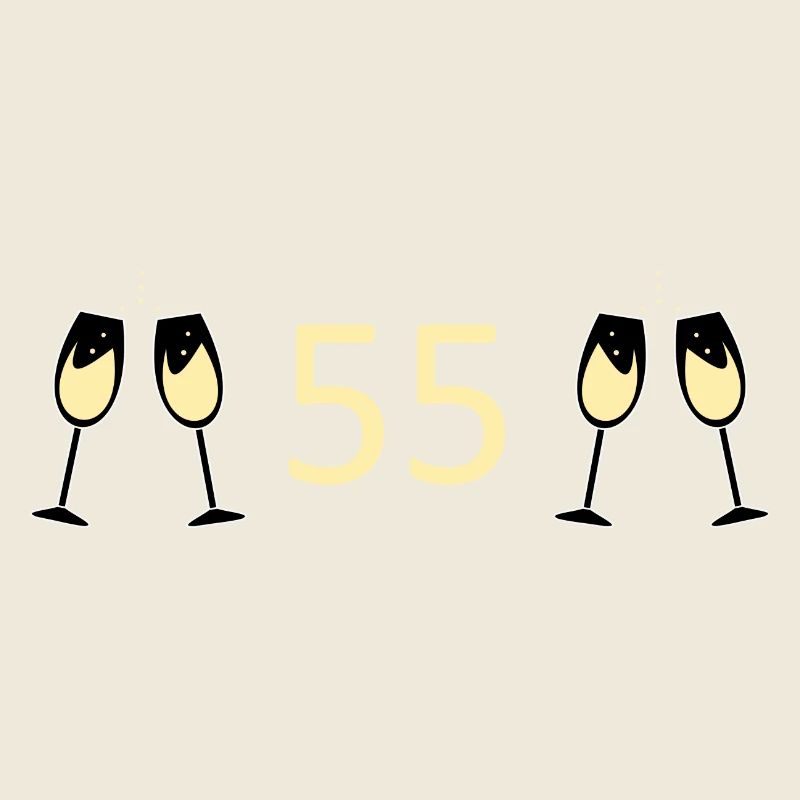 55e anniversaire 55e anniversaire 55 numéro 55 noir