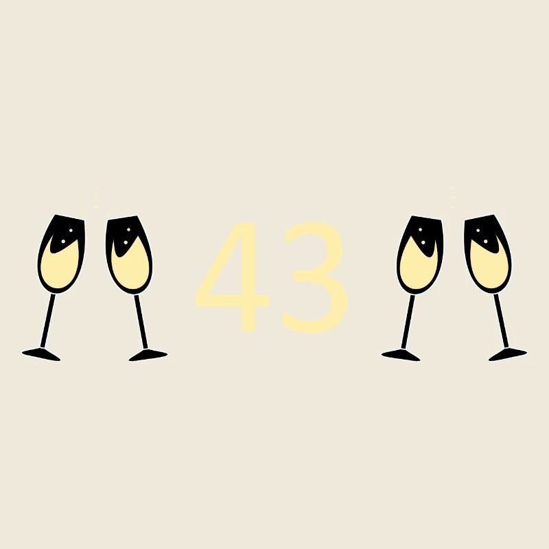 43e anniversaire 43 ans 43 ans numéro 43