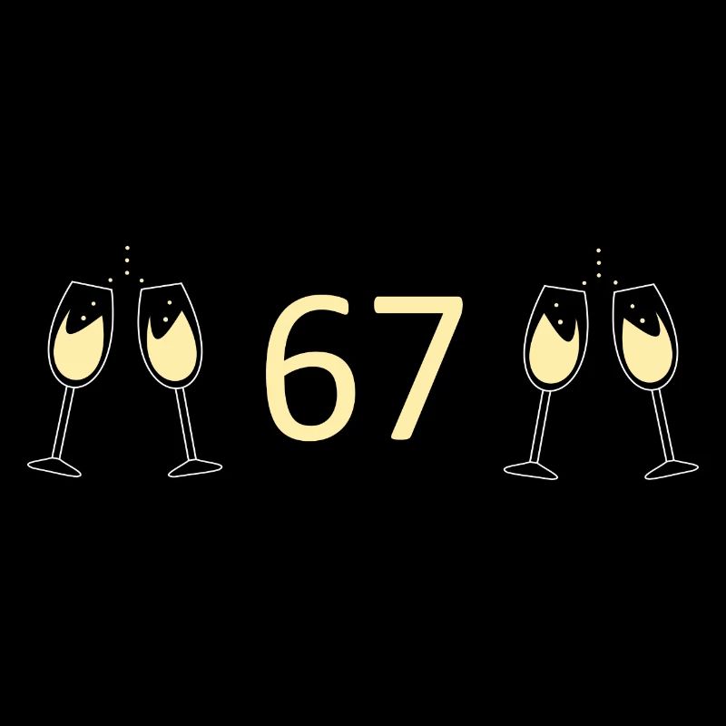 67e anniversaire 67 ans Jubilé 67 Numéro 67