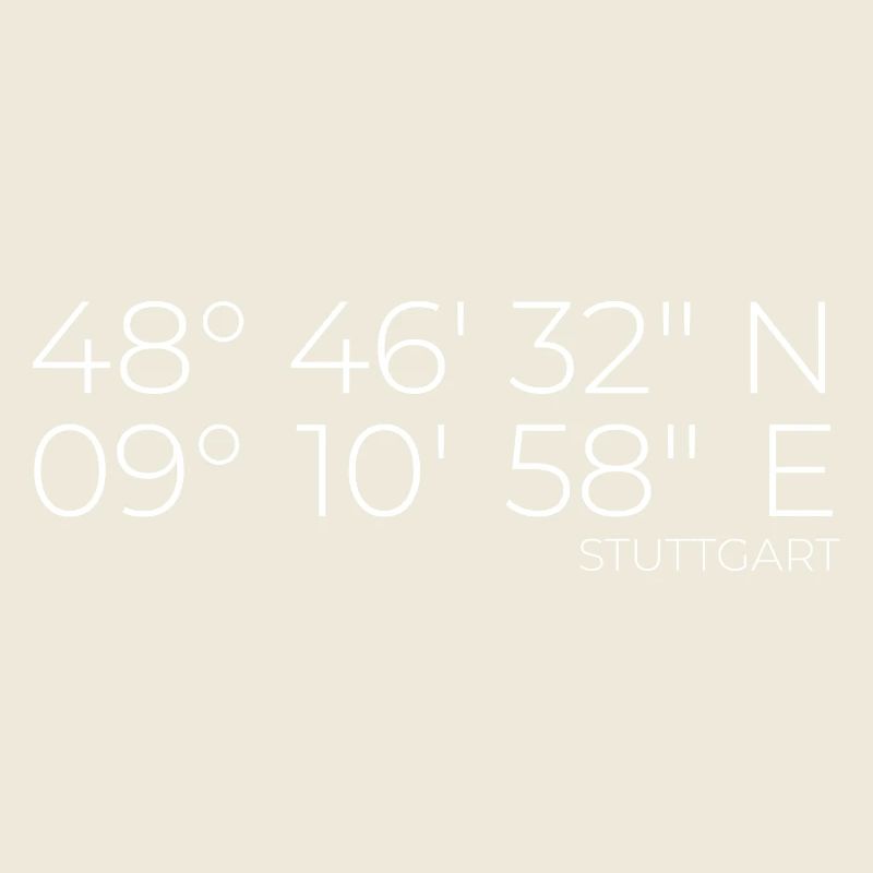 coordinates Stuttgart