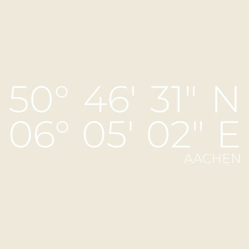 coordinates Aachen