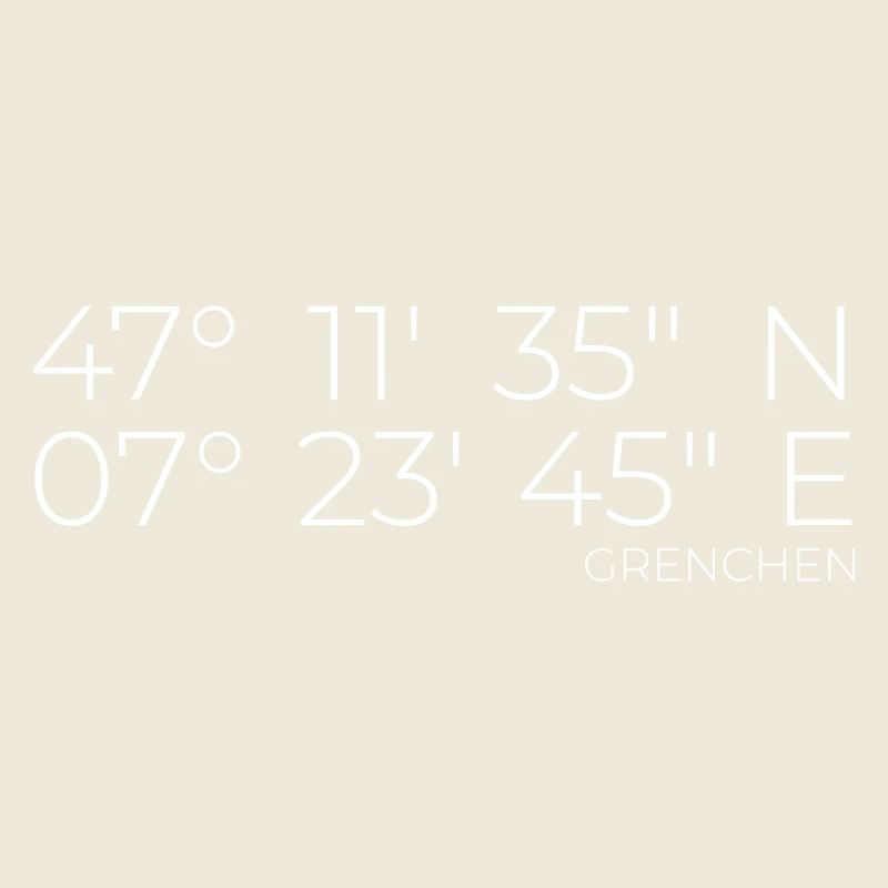 Coordinates Grenchen, Switzerland