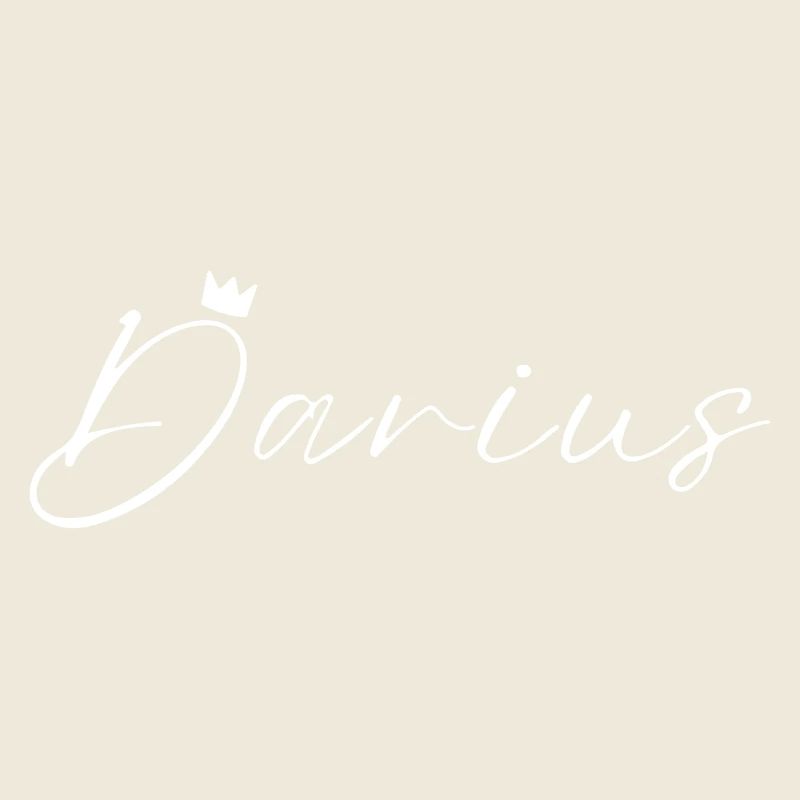 Darius Name König T-Shirt Geschenk Männer