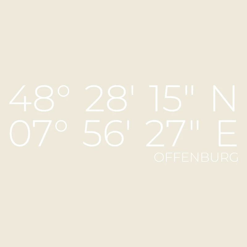 coordinates Offenburg