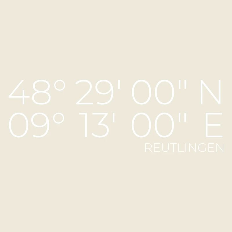 Coordinates Reutlingen