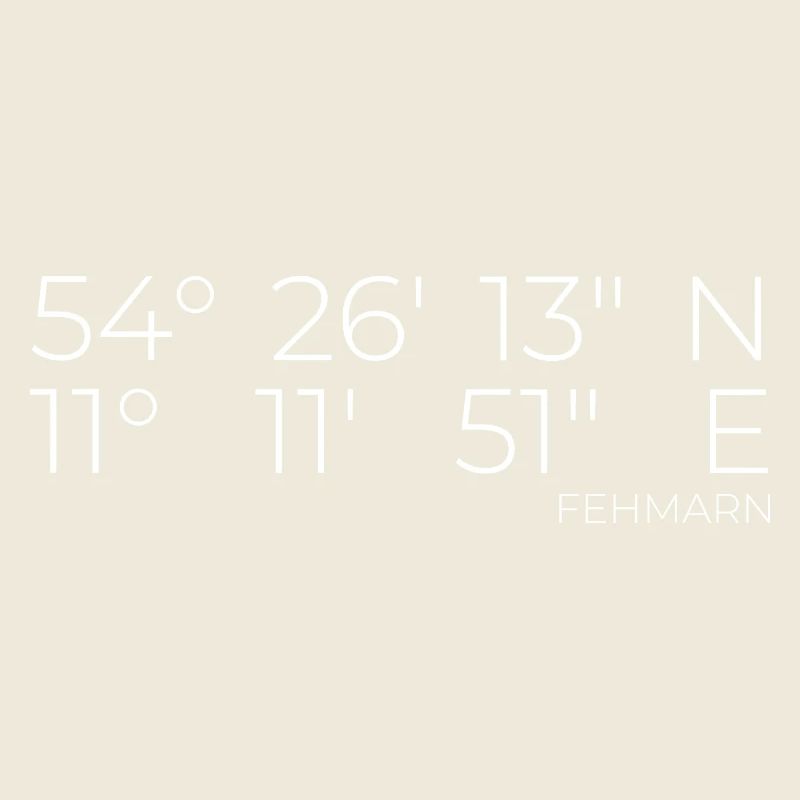 Coordinates Fehmarn