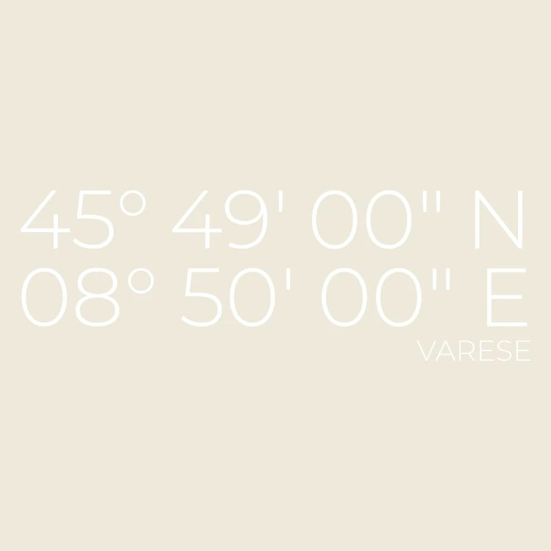 Coordinates Varese, Italy
