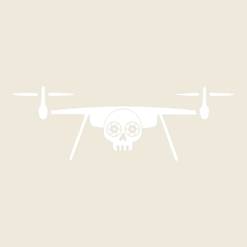 Drone tête de mort (blanc)