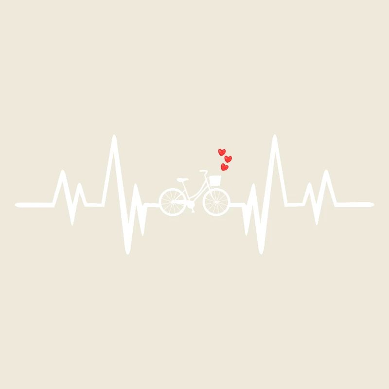 Conception de coeur de vélo pulsant