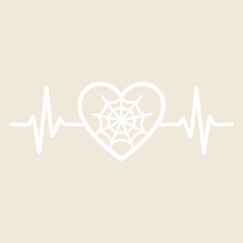 Halloween Heart Spider Web