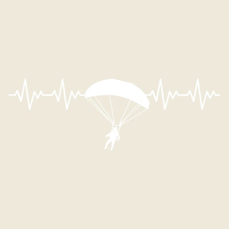 Paragliding Flying Paragliding ECG Heartbeat