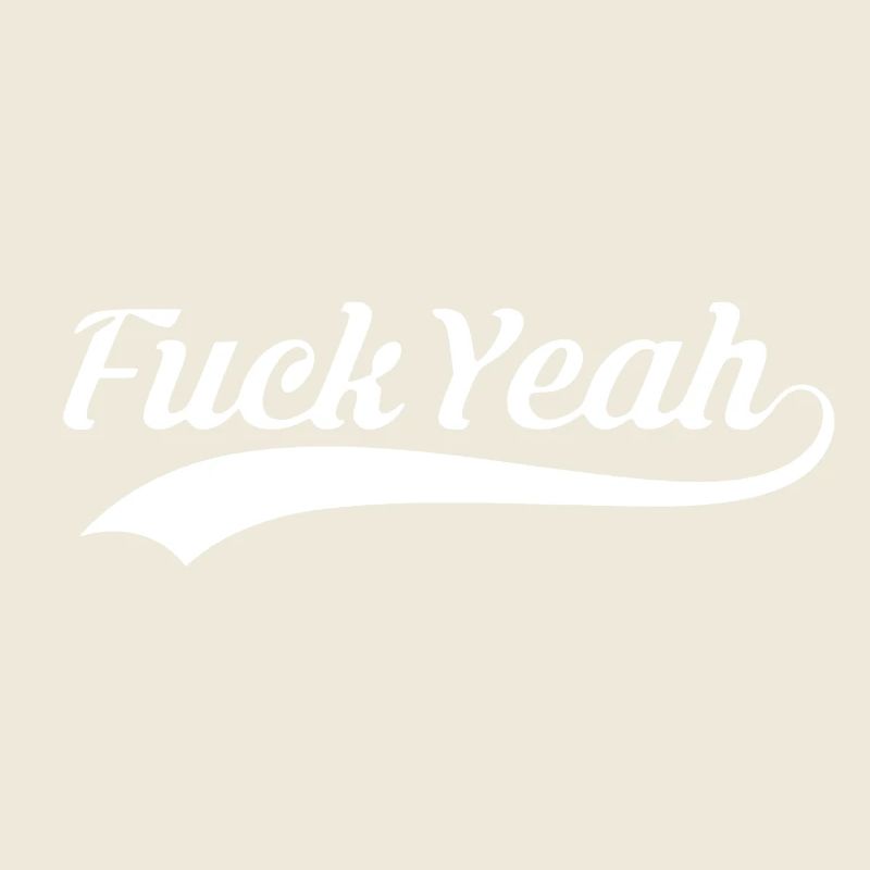 Fuck Yeah Vintage Script Logo