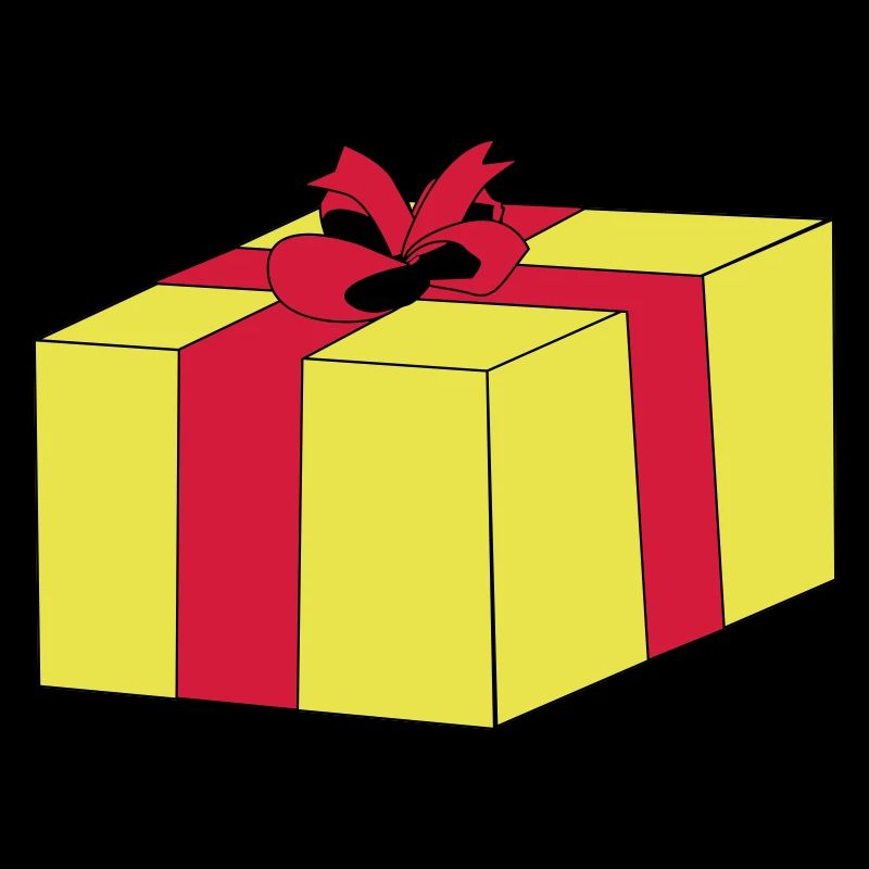 Gift wrapped surprise ribbon package