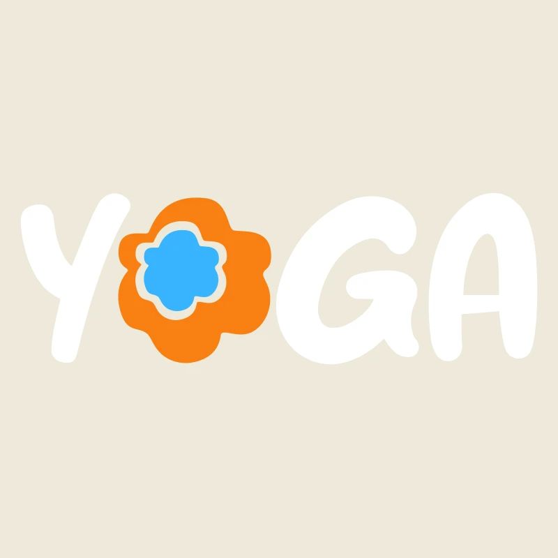 Yoga Flower Namaste om Fan Meditation Spring