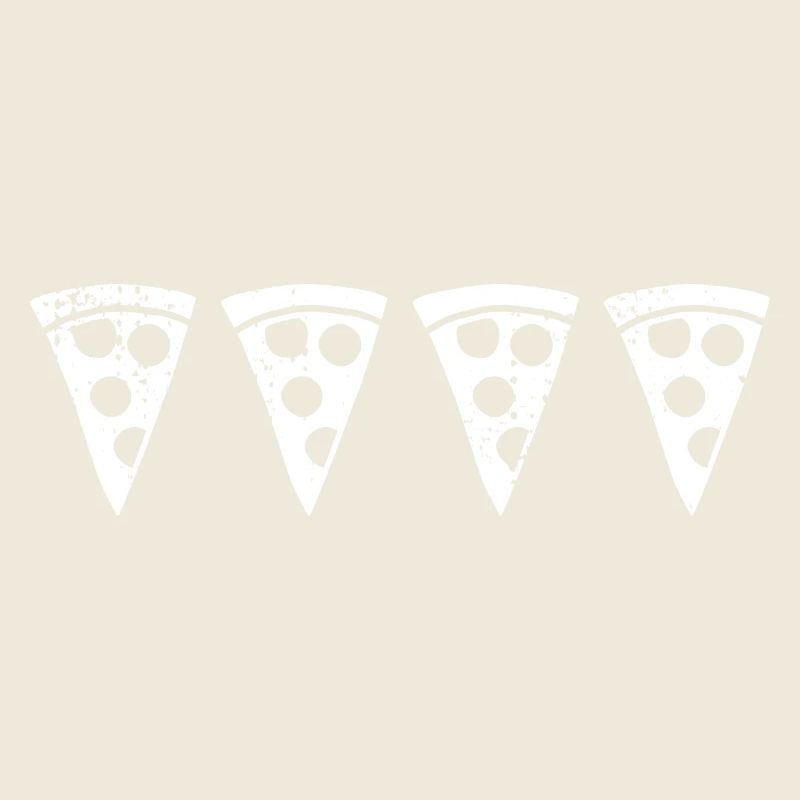 Tranche de pizza rétro