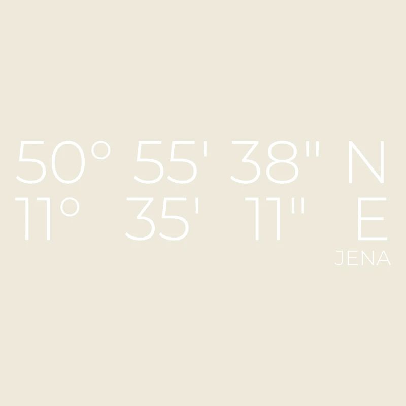 Coordinates Jena, Thuringia