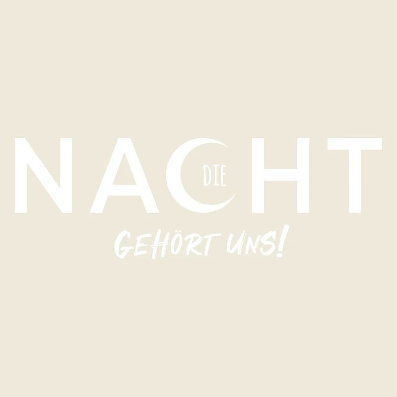 La nuit est à nous - conception vectorielle avec effet de texte