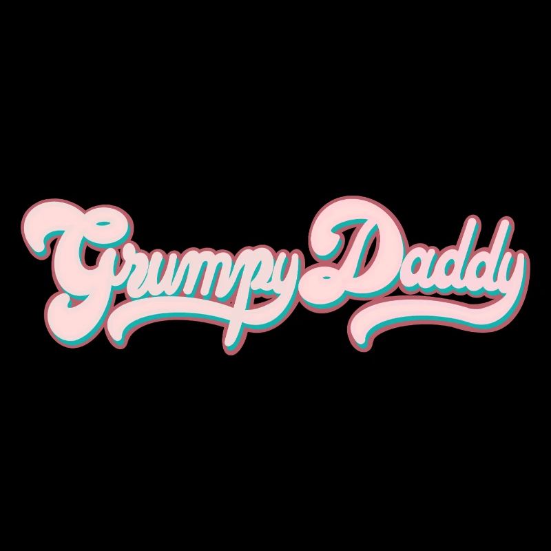 Grumpy Daddy Retro Script - Color "Sports Bra"