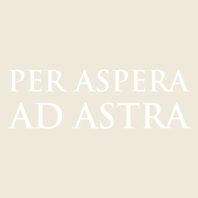 Conception typographique selon Aspera Ad Astra