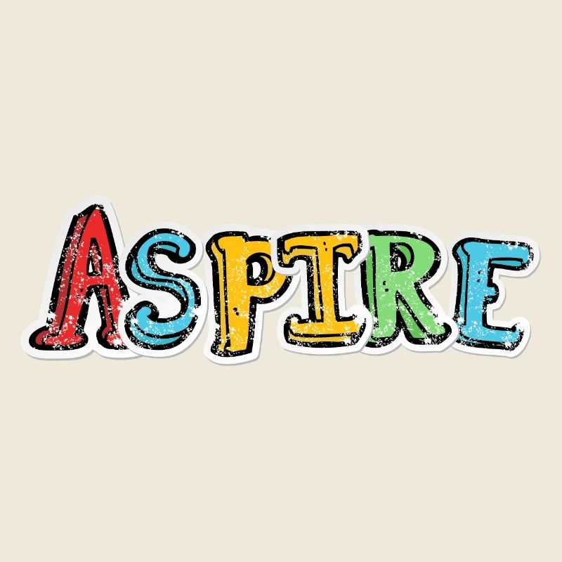 Aspire Lettrage Graffiti Coloré
