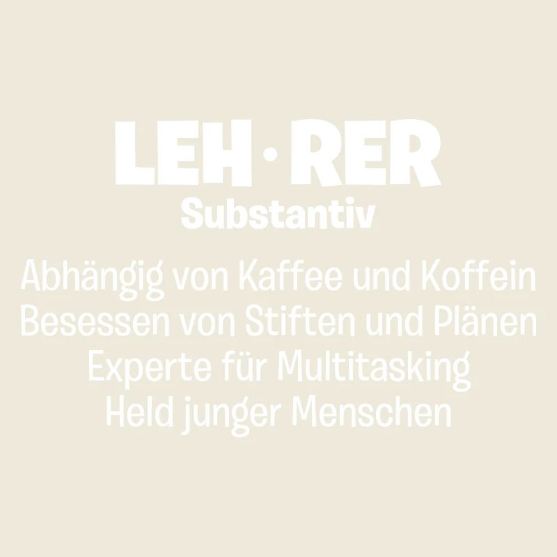 Lehrer Substantiv Experte, Held