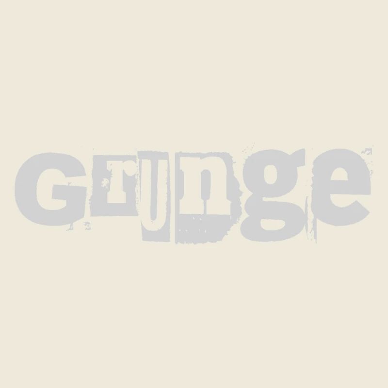 Grunge music distressed logo design