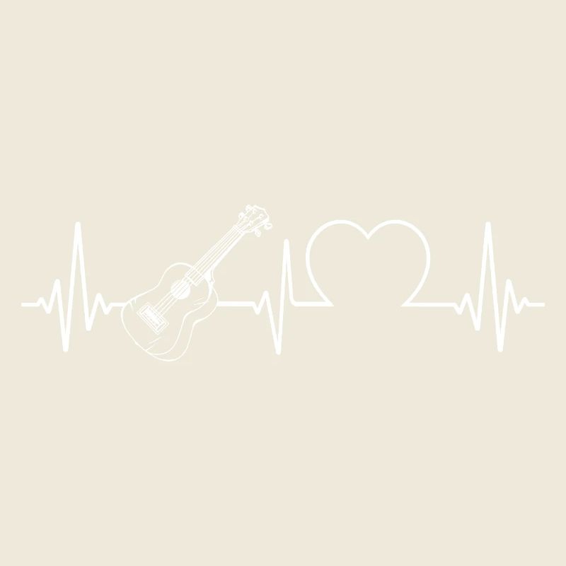 Hawaiian Ukulele Uke Heartbeat